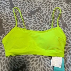 H&M neon yellow bikini top